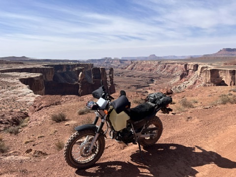 TW200 in Moab